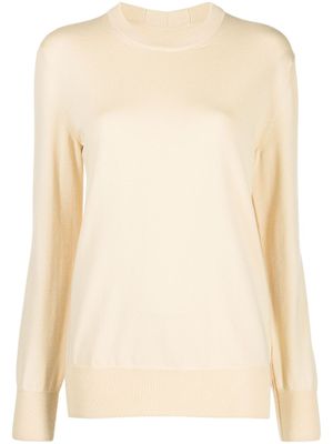 Jil Sander pull en laine à col rond - Tons neutres