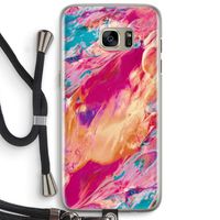 Pastel Echoes: Samsung Galaxy S7 Edge Transparant Hoesje met koord
