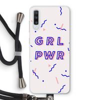GRL PWR: Samsung Galaxy A70 Transparant Hoesje met koord