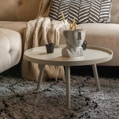 WOOOD Bijzettafel 'Mesa' Ø60cm, kleur Zand