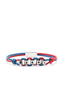 Marni bracelet en cuir à logo - Rouge