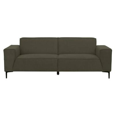 Leen Bakker - Bank Romy 3-zits - Curio - Stof - Groen - 90x220x78 Cm
