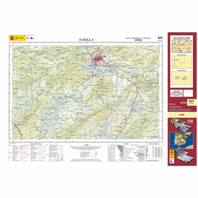 Topografische kaart 869 MT50 Jumilla | CNIG - Instituto Geográfico Nacional1