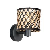 Steinhauer WandlampSumba met bamboe kapje Ø12cm - 4487ZW