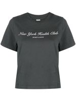 Sporty & Rich t-shirt en coton à logo imprimé - Gris