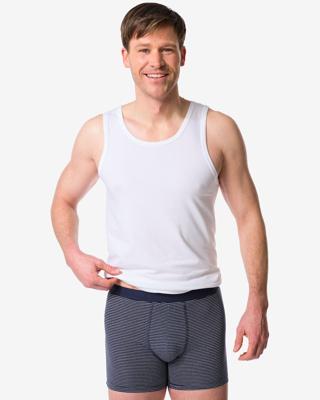 HEMA Herenboxers strepen - 3 stuks donkerblauw (donkerblauw)