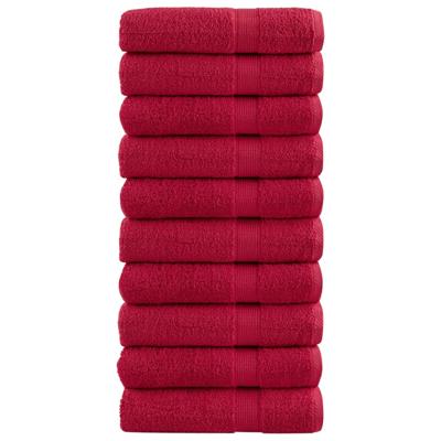 VidaXL Badhanddoeken solund 10 st 600 g/m² 100x150 cm