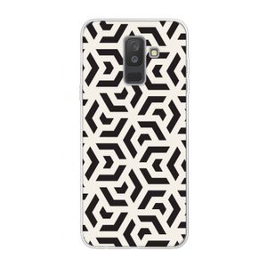 Crazy pattern: Samsung Galaxy A6 Plus (2018) Transparant Hoesje