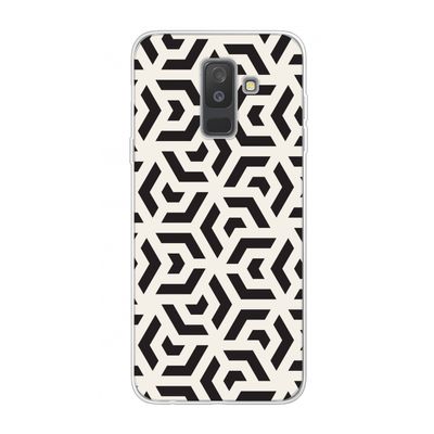 Crazy pattern: Samsung Galaxy A6 Plus (2018) Transparant Hoesje