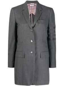 Thom Browne blazer en laine à détail 4 bandes signature - Gris