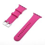 Rubberen sportbandje met gesp - Roze - Geschikt voor Apple Watch 38mm / 40mm / 41mm / 42mm Rubberen sportbandje met gesp - Roze - Geschikt voor Apple Watch 38mm / 40mm / 41mm / 42mm