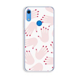 Hands pink: Huawei Y6s Transparant Hoesje