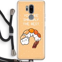 You're Shrimply The Best: LG G7 Thinq Transparant Hoesje met koord