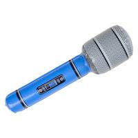 Opblaas microfoon - blauw - speelgoed - kinderen - opblaasbaar