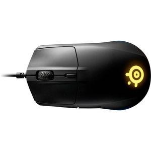 Steelseries Rival 3 Ergonomische gaming-muis USB Optisch Zwart 6 Toetsen 8500 dpi Ergonomisch, Verlicht