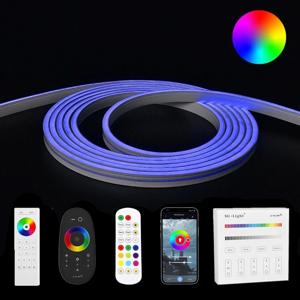 6 meter RGB neon led flex midi recht - complete set neon verlichting