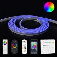 6 meter RGB neon led flex midi recht - complete set neon verlichting