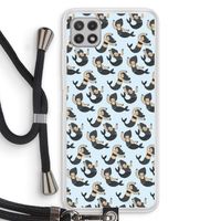 Zeemeermin: Samsung Galaxy A22 4G Transparant Hoesje met koord Zeemeermin: Samsung Galaxy A22 4G Transparant Hoesje met koord