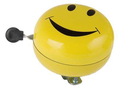 M-Wave Fietsbel ding-dong ø80mm - smiley yellow