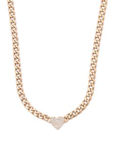 Zoë Chicco collier cœur en or 14ct serti de diamants