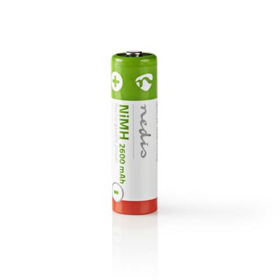 Nedis BANM26HR64B Oplaadbare Nimh Batterij Aa 1,2 V 2600 Mah 4 Stuks Blister