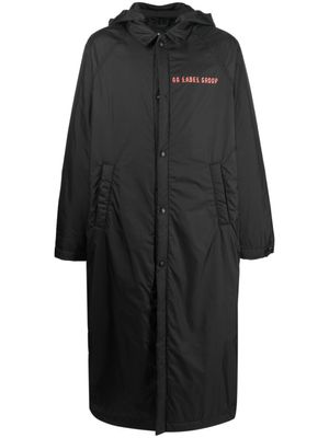 44 LABEL GROUP veste longue à capuche - Noir