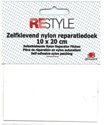 Restyle Reparatiedoek Nylon 10 cm x 20 cm Zelfklevend 009 Wit