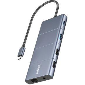 Anker Innovations A83880A1 interface hub USB Type-C 10000 Mbit/s Grijs