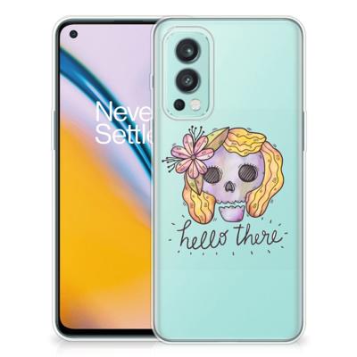 Silicone Back Case OnePlus Nord 2 5G Boho Skull Silicone Back Case OnePlus Nord 2 5G Boho Skull