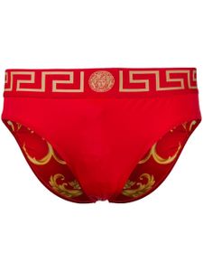 Versace slip de bain Greca Border - Rouge