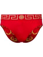 Versace slip de bain Greca Border - Rouge