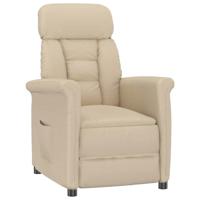 Relaxstoel Crème Crème 70.5 x 96.5 x 95 cm Stof en metaal