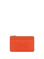 Dolce & Gabbana portefeuille zippé plaque à logo - Orange