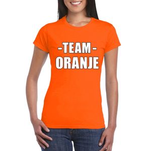 Team oranje shirt dames voor sportdag 2XL  -