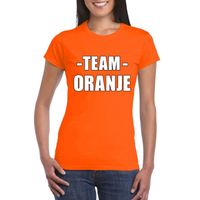 Team oranje shirt dames voor sportdag 2XL  -