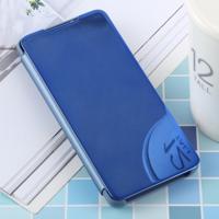 PU galvaniseren spiegel horizontale Flip lederen case voor Galaxy S10 met houder (blauw)