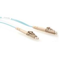 ACT 0,25 meter LSZH Multimode 50/125 OM3 glasvezel patchkabel duplex met LC connectoren