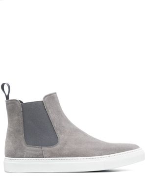 Scarosso baskets à empiècements élastiqués sur les côtés - Gris
