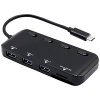 ROLINE USB 3.2 Gen 1 hub, triple, type C aansluitkabel