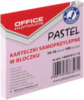 OFFICE products memoblok Pastel, ft 76 x 76 mm, 100 vel, pastelroze