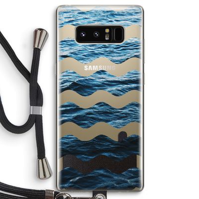 Oceaan: Samsung Galaxy Note 8 Transparant Hoesje met koord