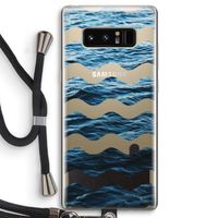 Oceaan: Samsung Galaxy Note 8 Transparant Hoesje met koord