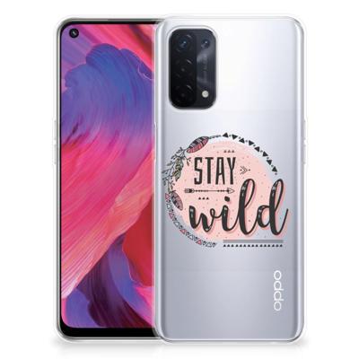 OPPO A93 5G Telefoonhoesje met Naam Boho Stay Wild OPPO A93 5G Telefoonhoesje met Naam Boho Stay Wild