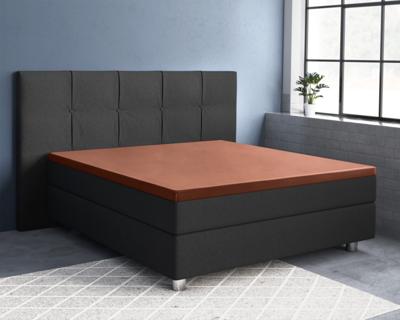 Primaviera Deluxe Topper Satijn Hoeslaken Bruin 160 x 200