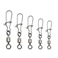 2 Pack (10ST/Pack) roestvrijstaal visserij connector PIN Bearing Rolling Swivel snap pins vissen Tackle accessoires connector (3 (34mm))