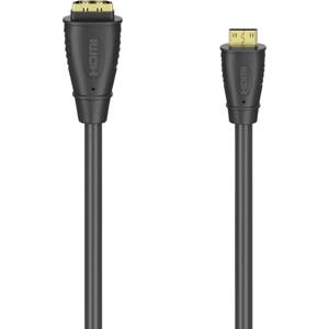 Hama 00205167 HDMI Adapterkabel [1x HDMI-bus - 1x Mini-HDMI-stekker] Zwart 10 cm