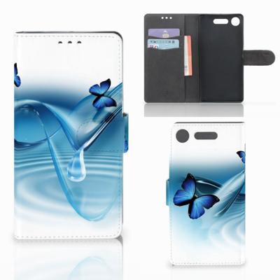 Sony Xperia XZ1 | Telefoonhoesje | Met pasjeshouder | Vlinders