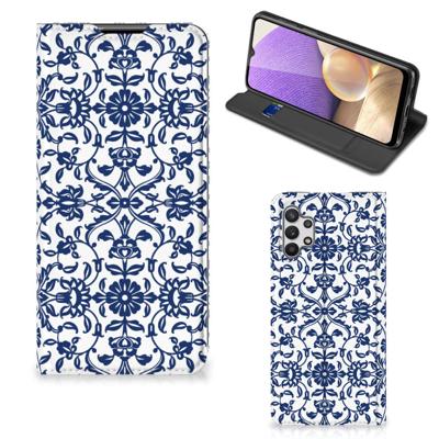 Samsung Galaxy A32 5G Smart Cover Flower Blue