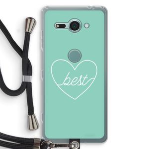 Best heart pastel: Sony Xperia XZ2 Compact Transparant Hoesje met koord