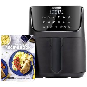 Princess 01.182031.01.001 Airfryer 1350 W Timerfunctie, Instelbare temperatuur, Heteluchtfunctie, Oververhittingsbeveiliging, Anti-aanbaklaag, Met display Zwart